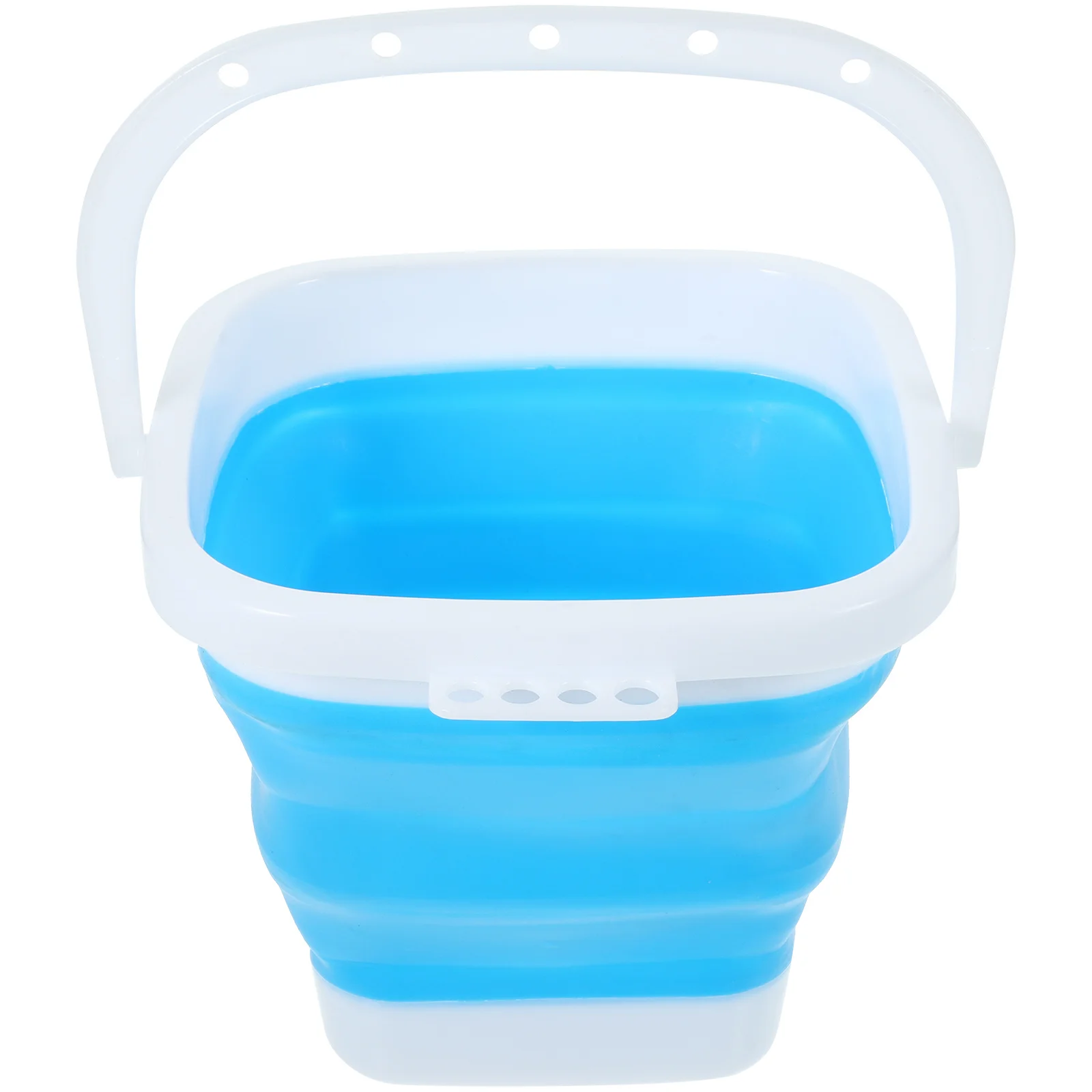 

1pc Foldable Thickened Silicone Pen Washing Barrel Colorful Lightweight Storage Bucket For Painting Brush Cleaning Fishing