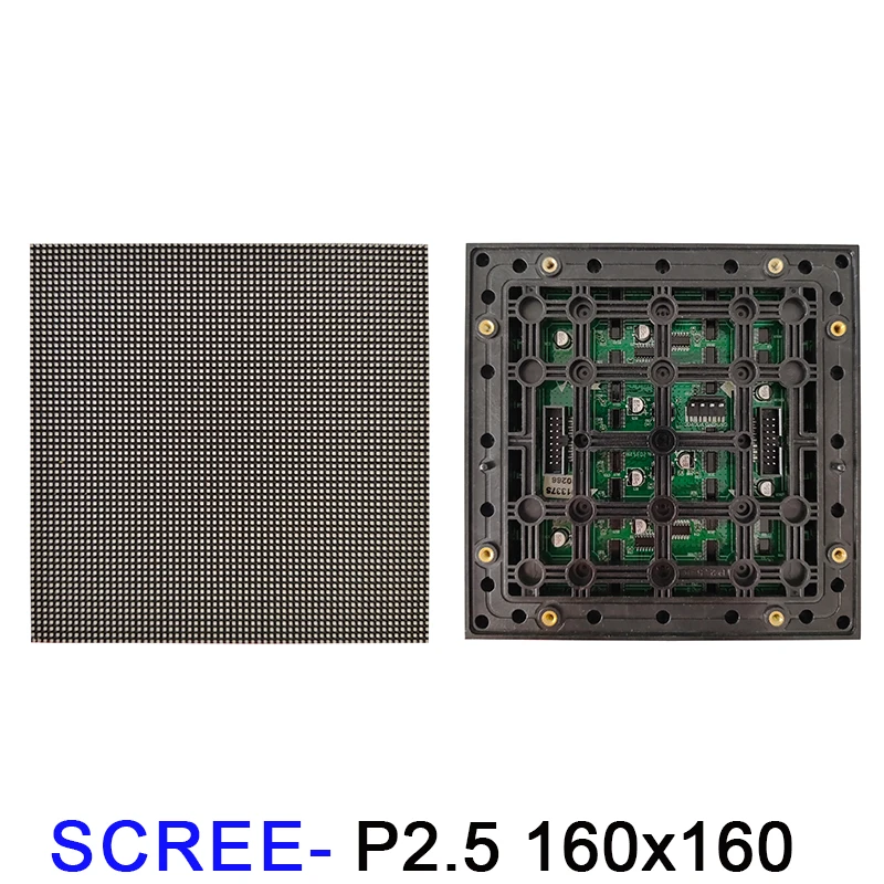 P2.5 Angle LED Display Module 160x160mm 45/90 Degree Full Color Outdoor High Brightness Screen Panel