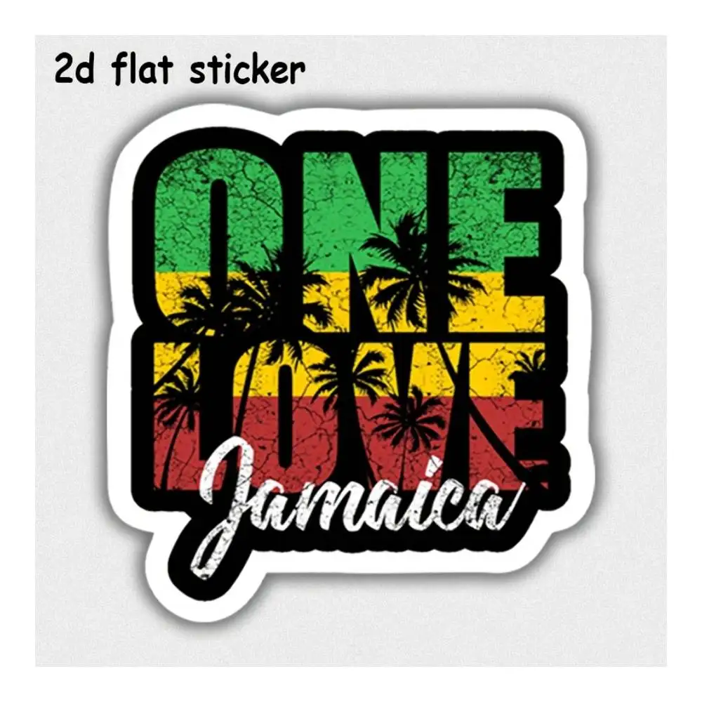 Love One Jamaica Roots Style Decal For Laptops, Cars, Motorcycles, Water Bottles & Smooth Surfaces