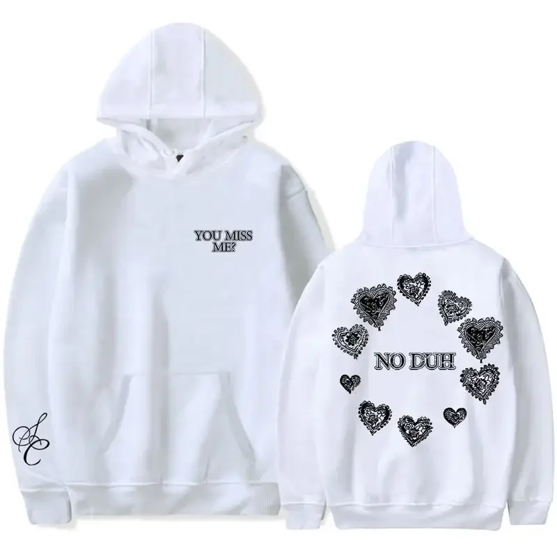 Y2K Sabrina Carpenter Miss Me Hoodies Valentine Merch Women Men Long Sleeve Casual Sweatshirt Clothes