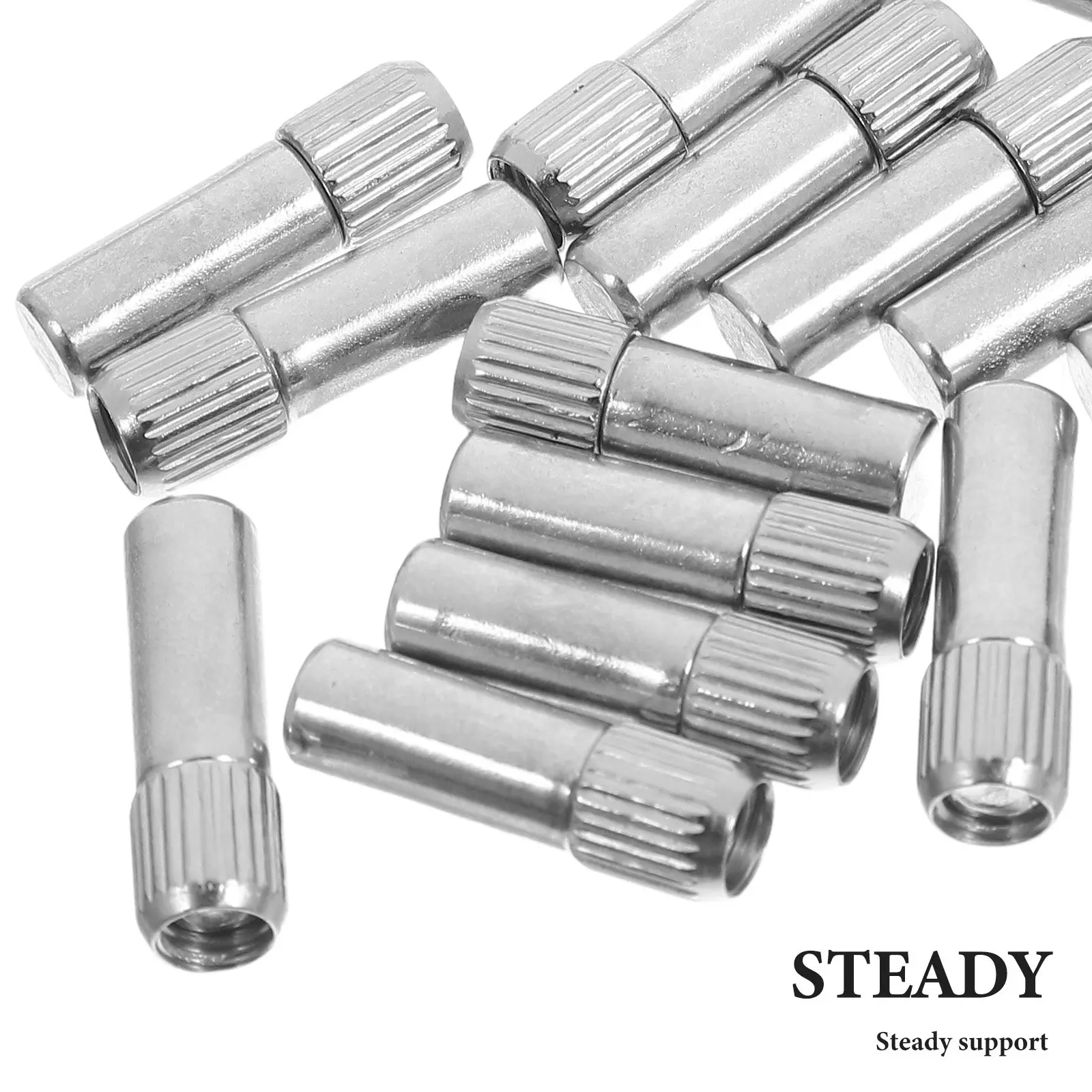 50Pcs Sleek Cap Shelf Support Pegs High Strength Locking Shelf Support Pins 6Mm for Cabinets Wardrobes Kitchen Bookshelves