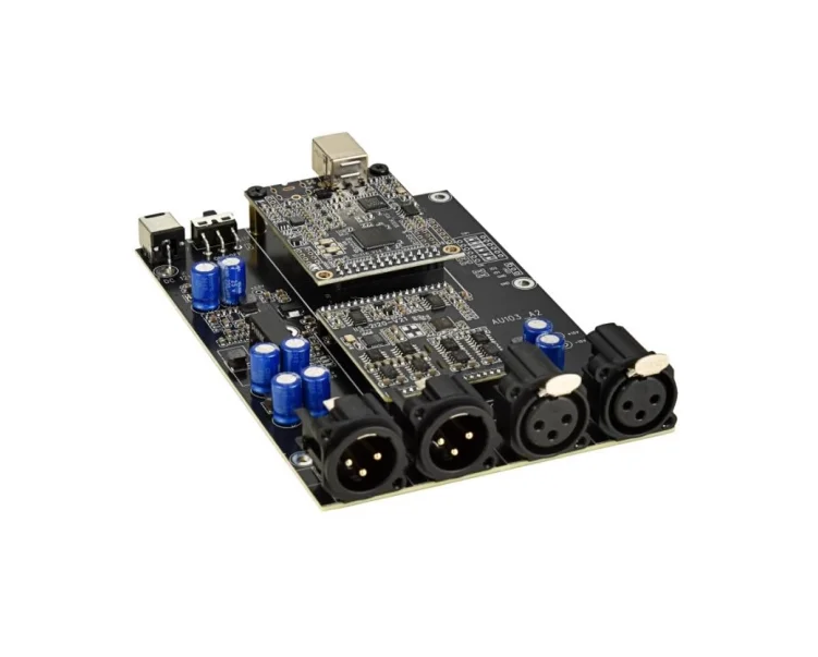 Nvarcher USB ASIO sound card acquisition card XMOS 2-channel recording playback indicator measurement ES9018 ES9822 view 5