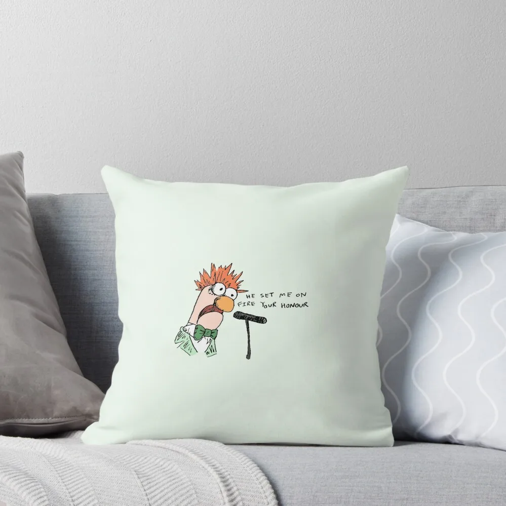 beaker threatening legal action Throw Pillow Pillow Cases Decorative sleeping pillows pillow