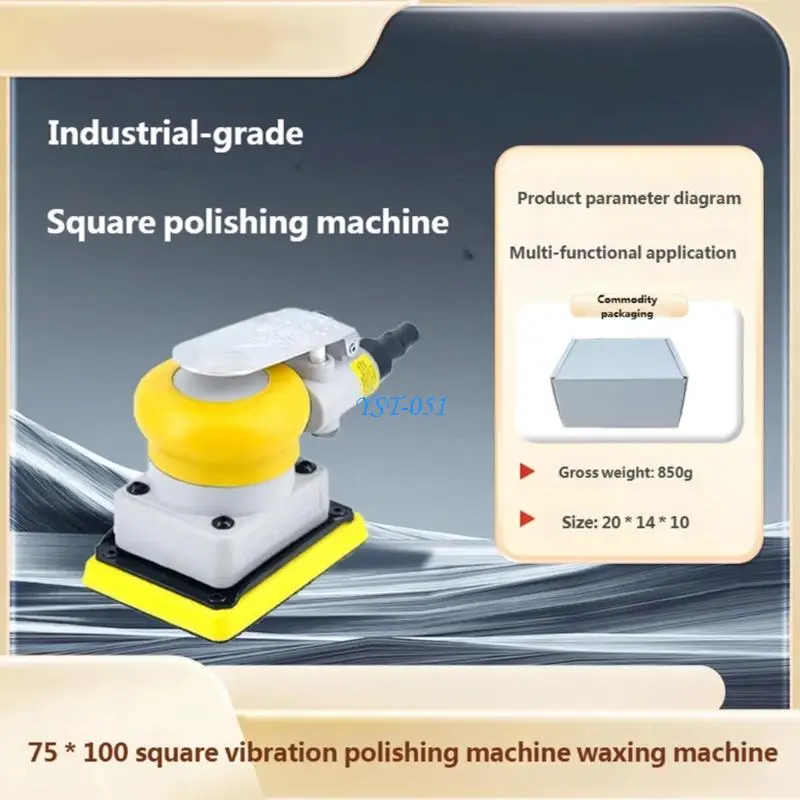 E15A MultiPurpose Square Pneumatic Polisher Polishing Machine For Low Noise Grinding