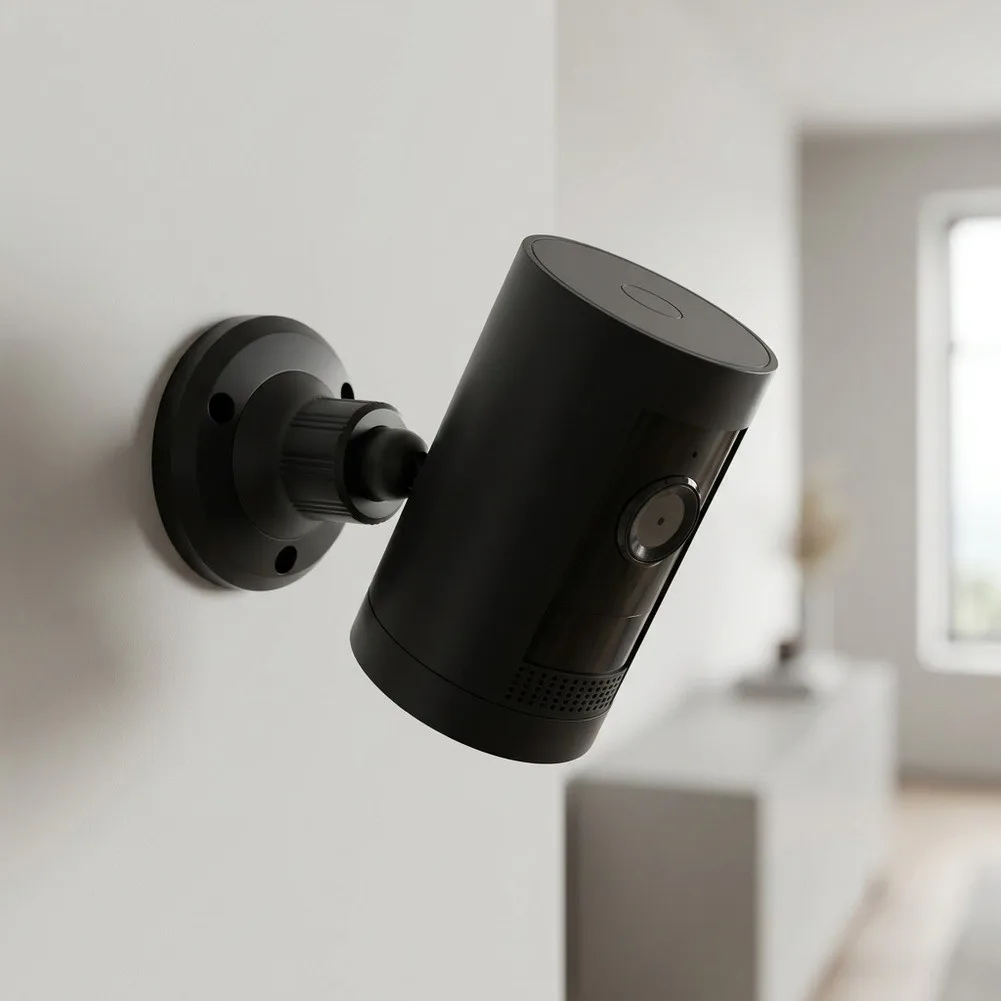 Magnetic Security Camera Holder 360° Rotatory& 90° Adjustable Monitoring Camera Wall Mounted Bracket For Home Security Accessory