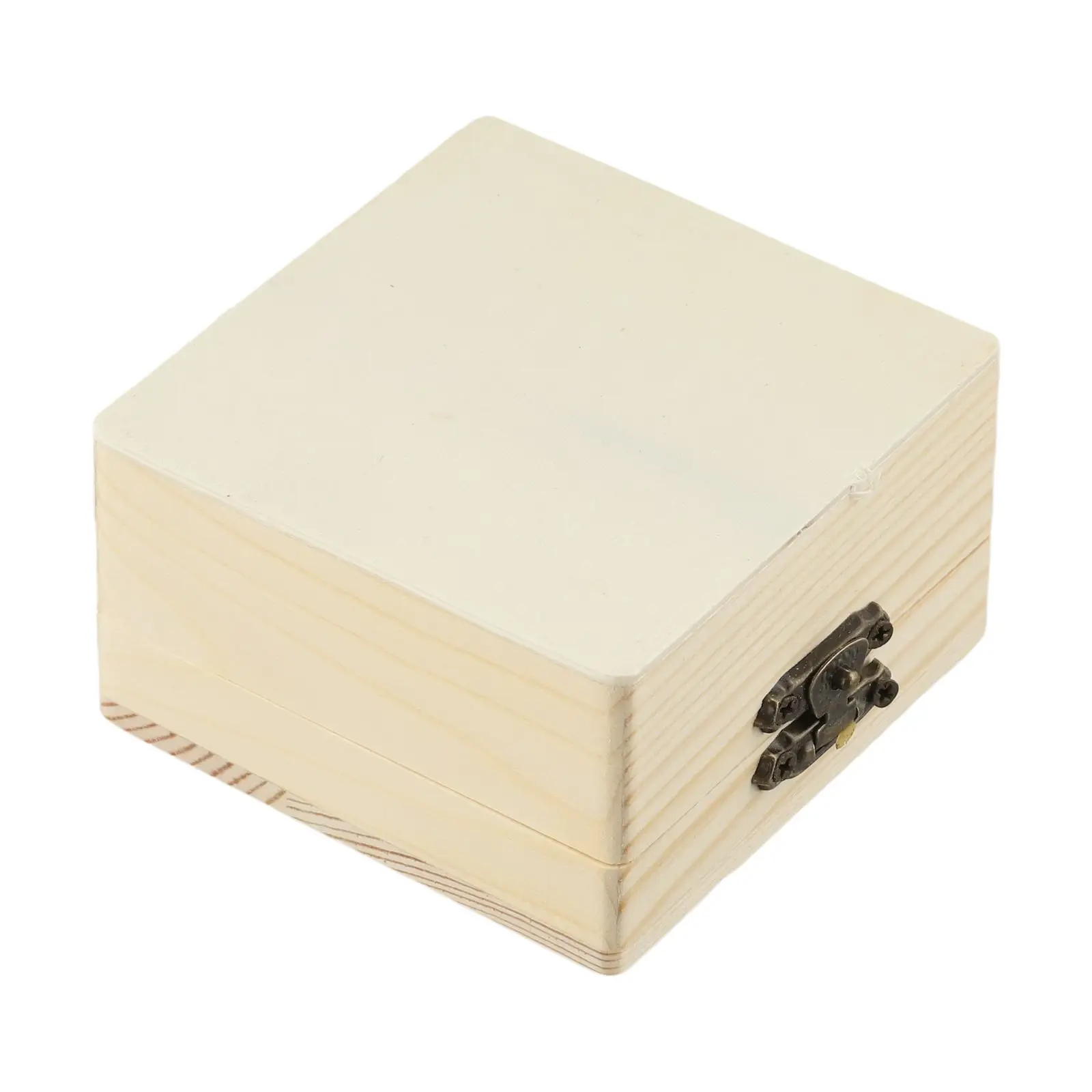 

5 шт. коробка для хранения ювелирных инструментов, органайзеры, квадратная деревянная коробка для хранения 8x8x4,5 см, подарочная коробка «сделай сам», фурнитура для бытовых инструментов