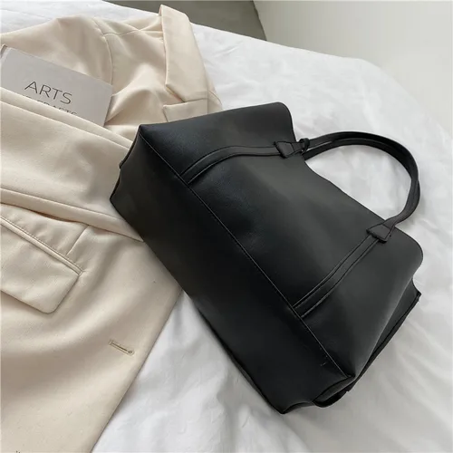 Imagen 2 del producto Bolso de mujer de gran capacidad, nuevo bolso de mano de cuero suave, bolsos de un solo hombro informales y versátiles para mujer, bolsos de estilo coreano