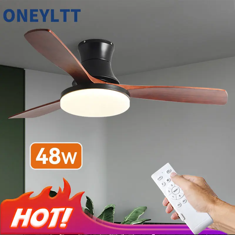 polegada modern nordic celling fan lampada 110v 220v controle remoto fas lampada moderna madeira simples led luz de teto com ventilador 42 48 01