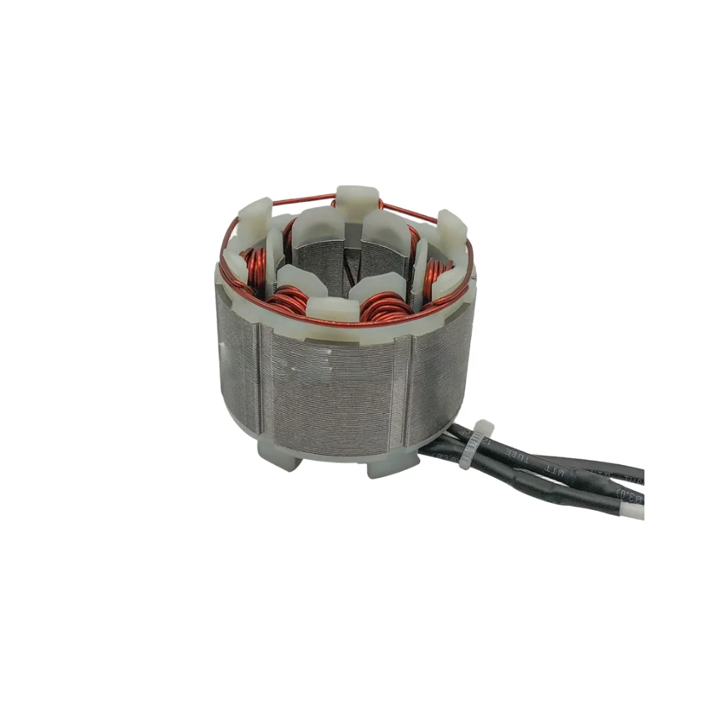 Power Tool Spare Gray Stator Coil High Efficiency Precision Winding Copper Winding Compact Size Workshop Repair