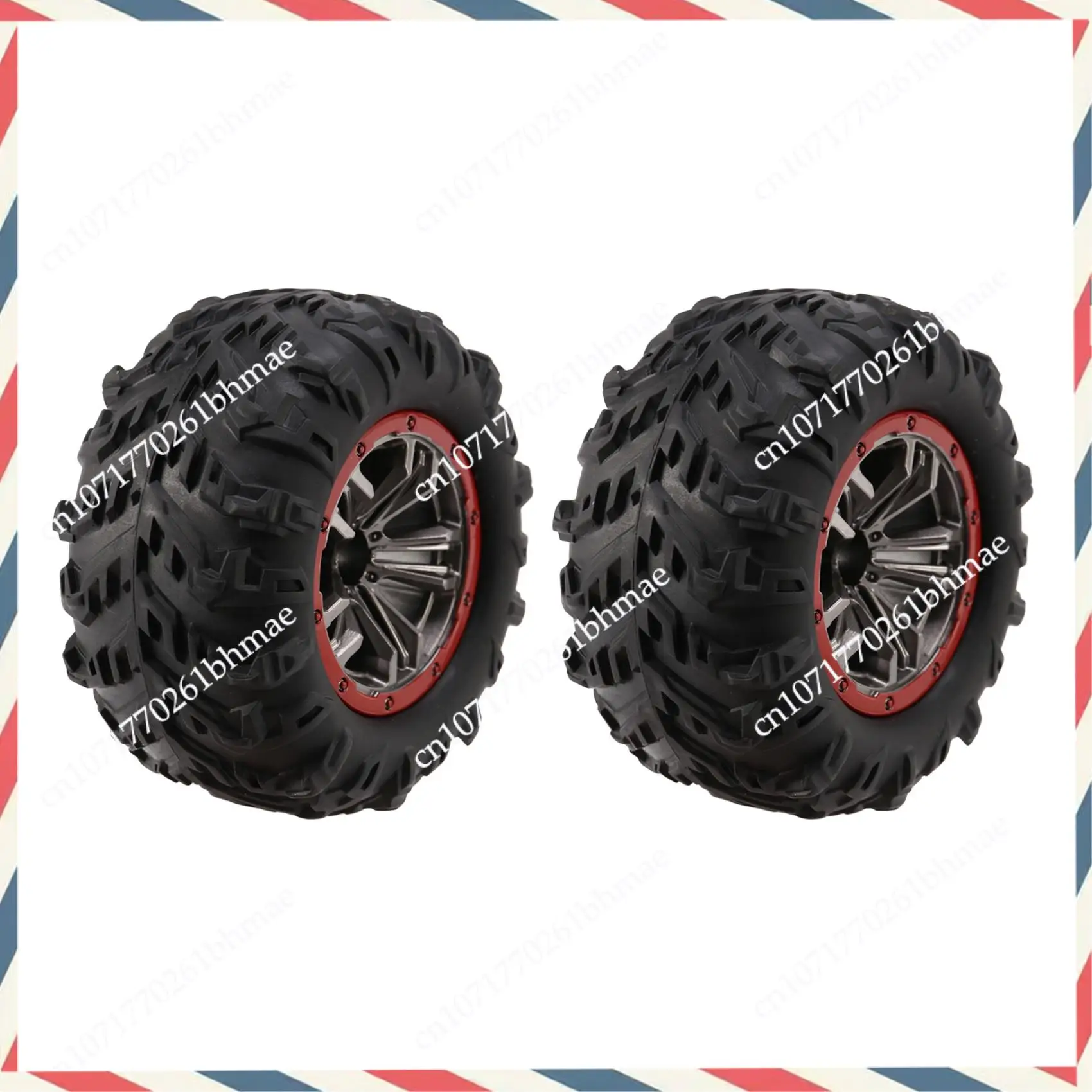 -A21Z For 1/10 9125 RC Trucks Car Tires Wheels 25-ZJ02 For Hosim High Speed 9125 RC Cars S920 RC Trucks (2 PCS)