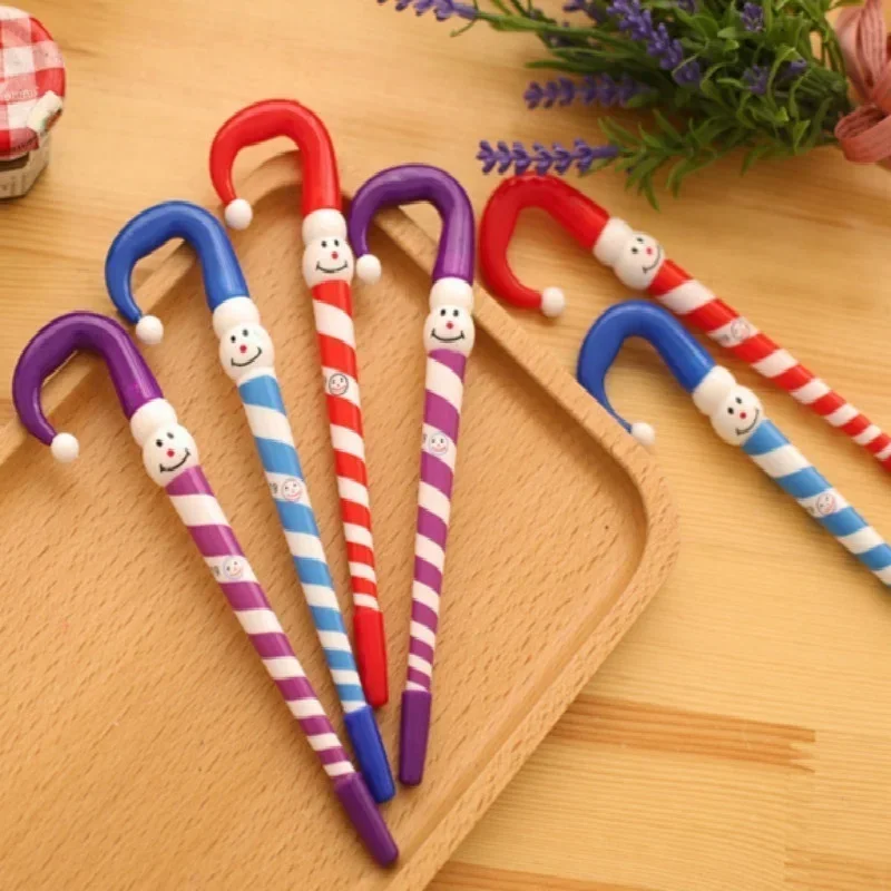 

4 Pack Cartoon Umbrella Funny Face Ballpoint Pen Christmas Gift Clown Christmas Snowman Hat Christmas Gift