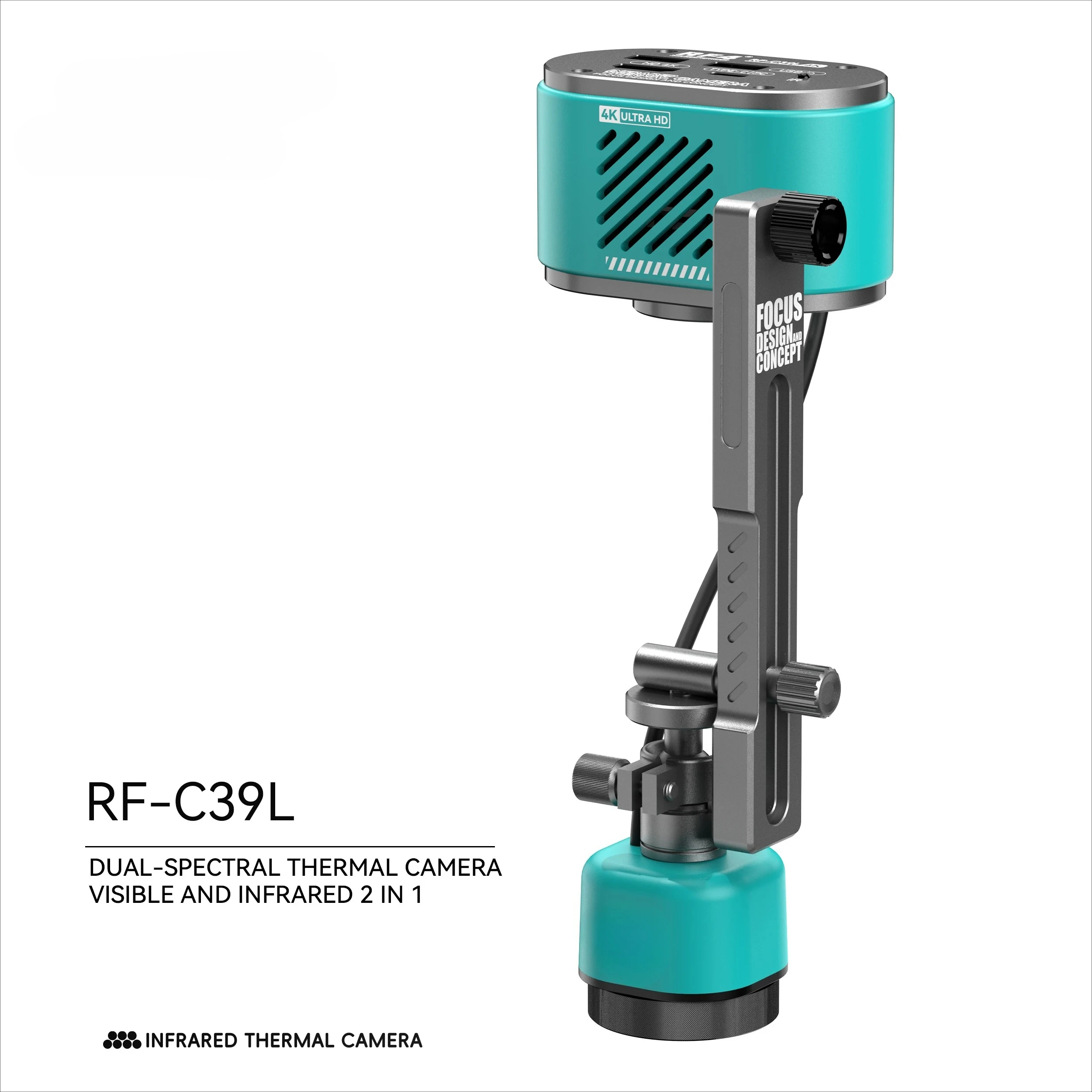 Dual Spectral Thermal Imager 4k Camera RF-C39L,No Computer Or Phone Required Captures Both Visible And Infrared Thermal Images