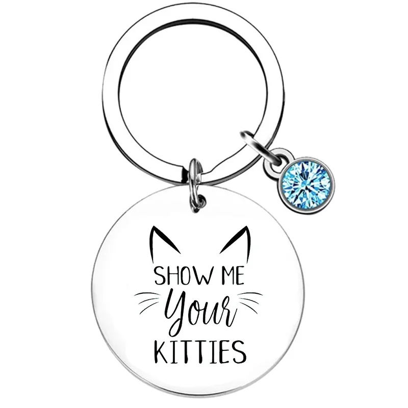 Cute Cat Lover gift Keychain Cat Friends Gift Key Chain Pendant Jewelry image 6