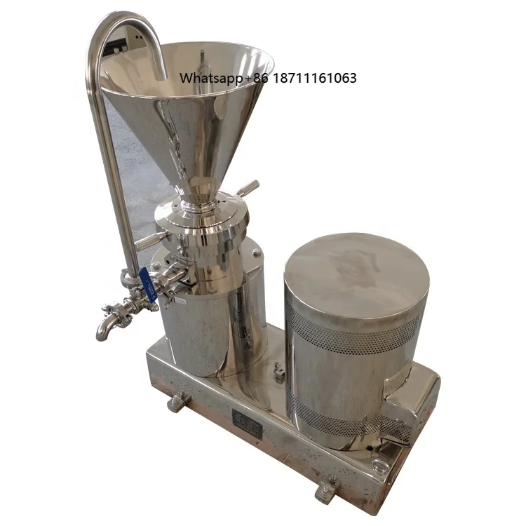 Continuous Small Scale Groundnut Paste Processing Colloid Mill Plant Sesame Tahini Making Machine