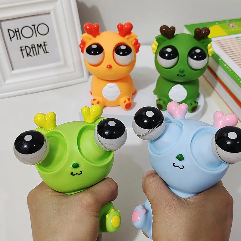 Creative Boost Dragon Eyes Popping Squeeze Toys Adult Children Anti-stress Gifts Toys Tricky Doll Decompression