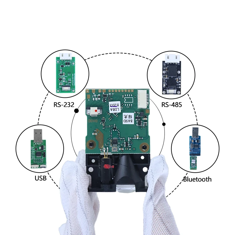 Green Laser Range Finder Module 40m UART 60m Non Contact Distance Laser Sensor Underwater 520 Nm Laser Measure Module For Robot