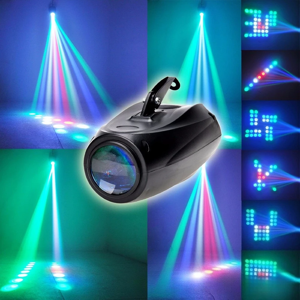 

LED stage lights, voice activated blimp matrix pattern lights DJ bar disco KTV private room beam of light