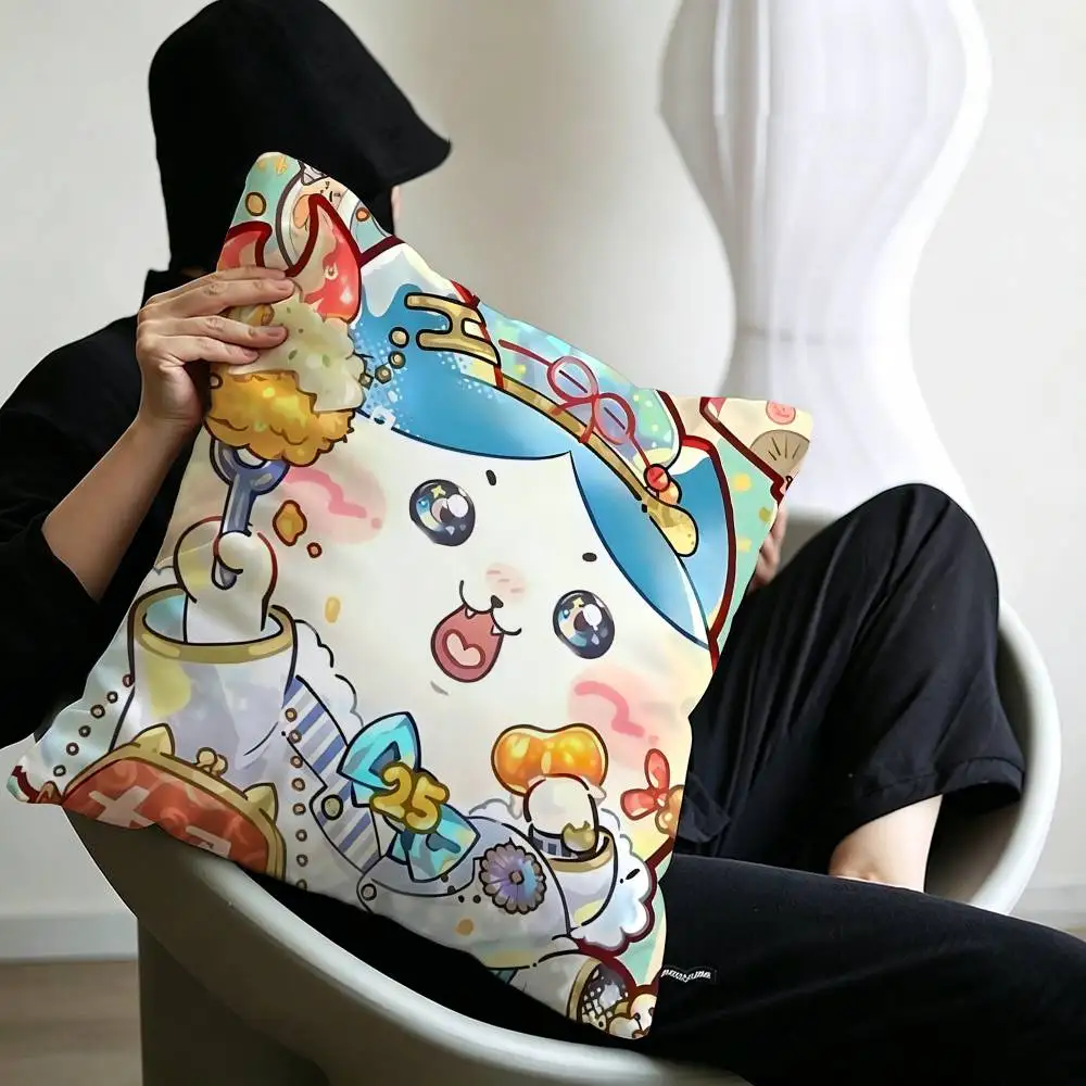 CHIIKAWA ICONS Cushion Cover Car Throw Pillow Case For Sofa Car Christmas Gift 40x40cm 45x45cm