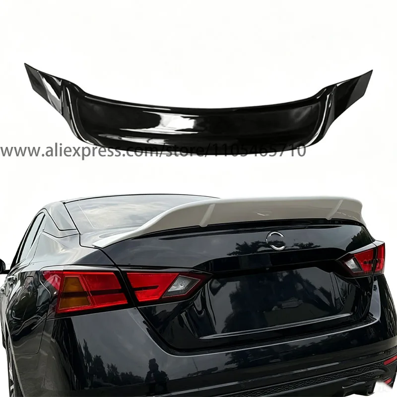 For Nissan Altima 2019-2025 7th Gen R Style Gloss Painted Rear Trunk Spoiler Drill-Free Exterior Mod Accessories