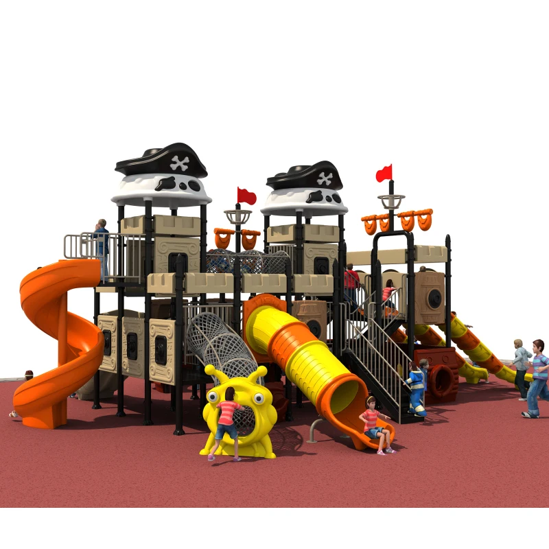 Outdoor Playground Top Quality Children Play Slide Pirate Ship HZ16-138A