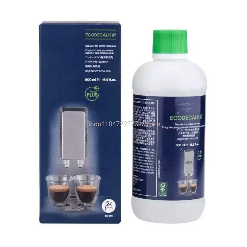 Agente Descalcificante para Máquinas de Café Compatível com DeLonghi, Líquido Descalcificante, Líquido de Manutenção 500ML