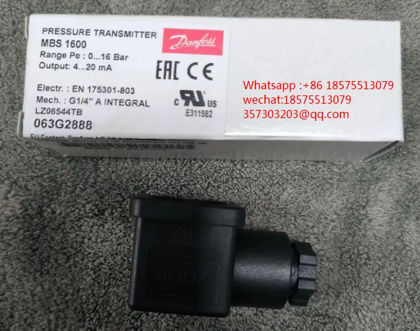 FOR Danfoss Pressure Transmitter MBS1600 063G2888 Danfoss Pressure Sensor 0-16 Bar, New