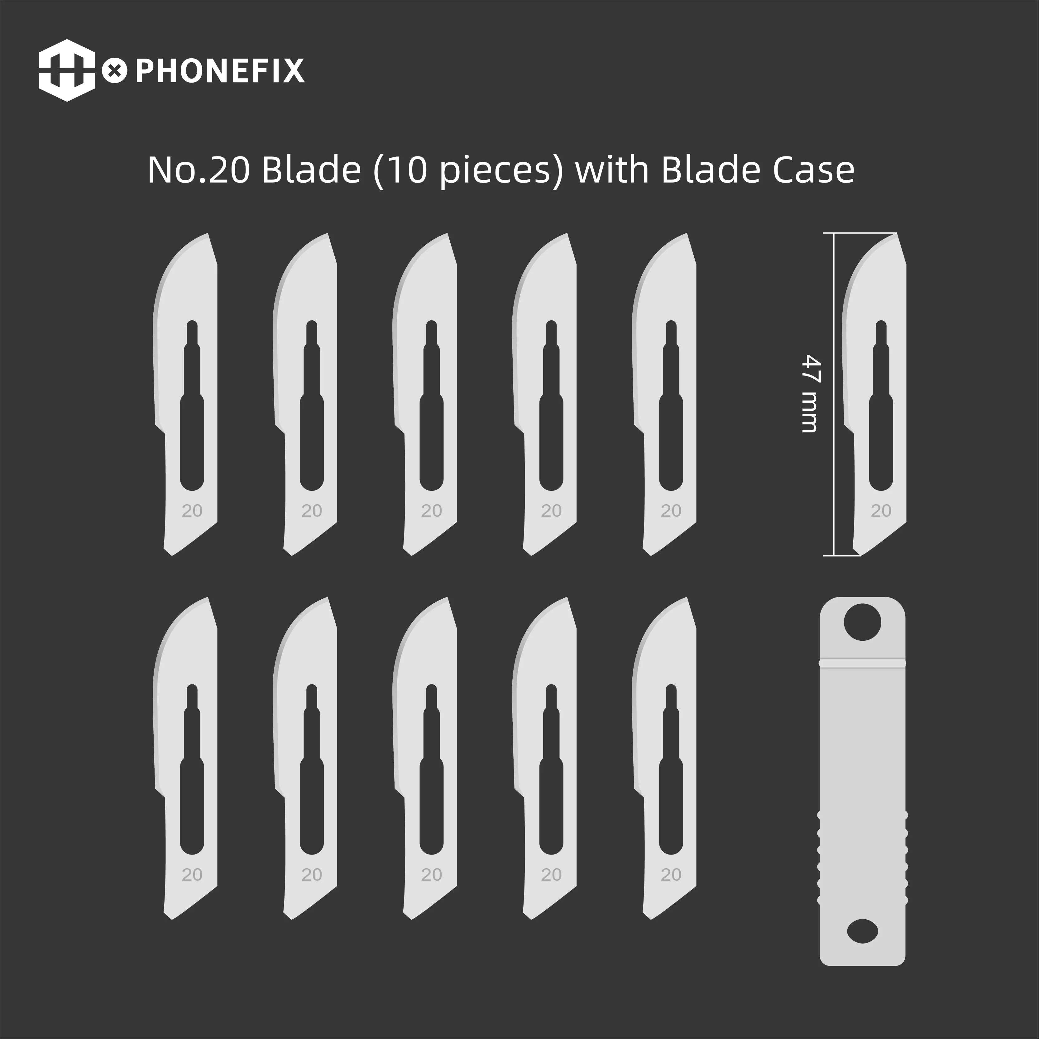 10pcs Universal Removable Metals Blades Scalpel Pry Knife for Phone DIY BGA PCB Glue Removing Sharp Surgical Knife Carve Tool