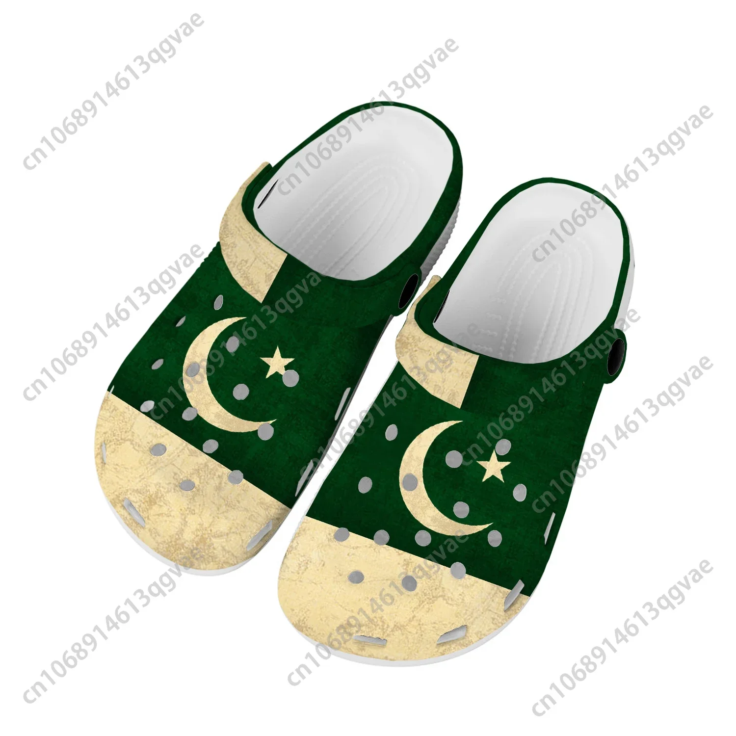 

Pakistani Flag Home Clogs Custom Water Shoes Mens Womens Teenager Pakistan Shoe Garden Clog Breathable Beach Hole Slippers