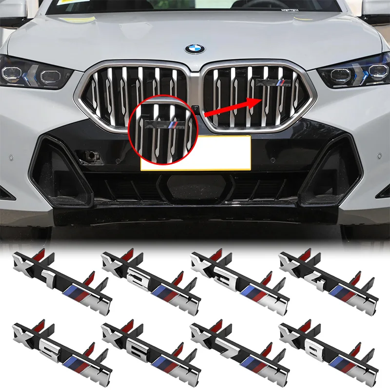 

Car 3D Emblem Grill Front Hood Badge Grille For X1 X2M X3M X4M X5M X6M X7M X8M G86 G80 G60 G11 F10 F39 Logo Auto Accessories