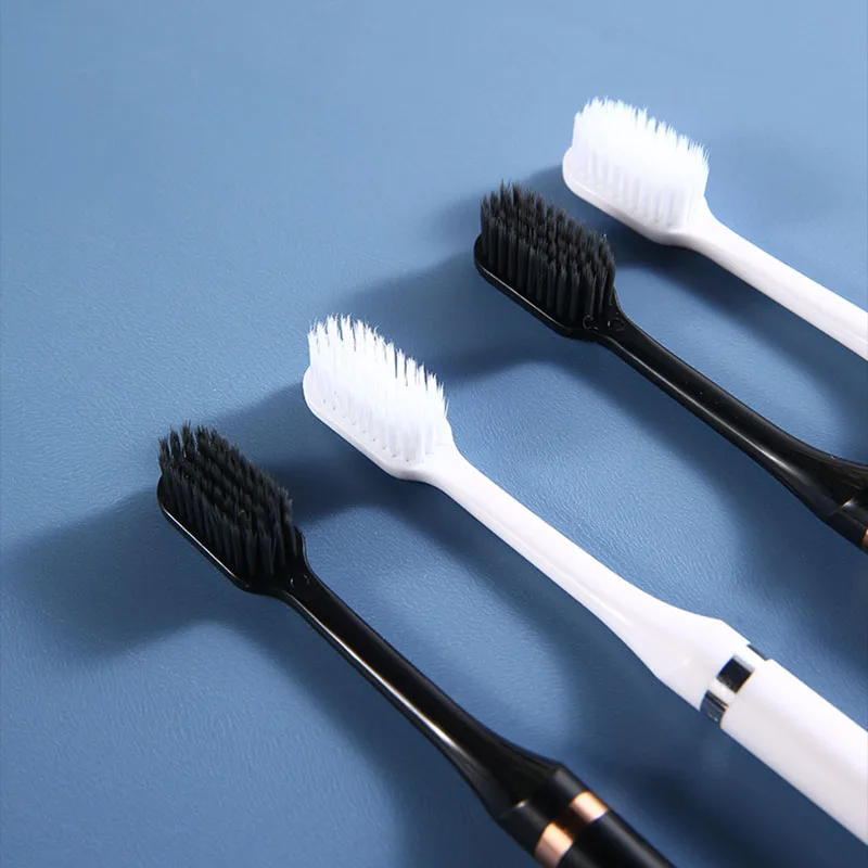 Fashion Black And White Suit Toothbrush Couple Use Soft Comfort Originality Simple Brush Handle Dental Care Family Indispensable