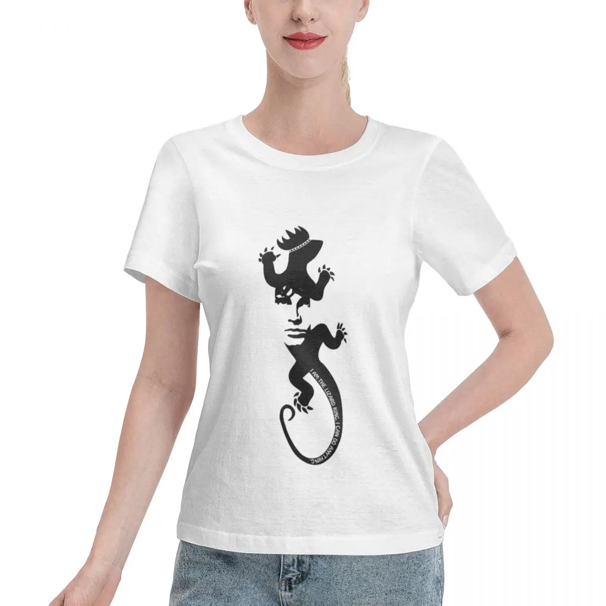 Free Matching Lizard King Morrison Women's T-shirt Summer Outfit Women Short Sleeve Top