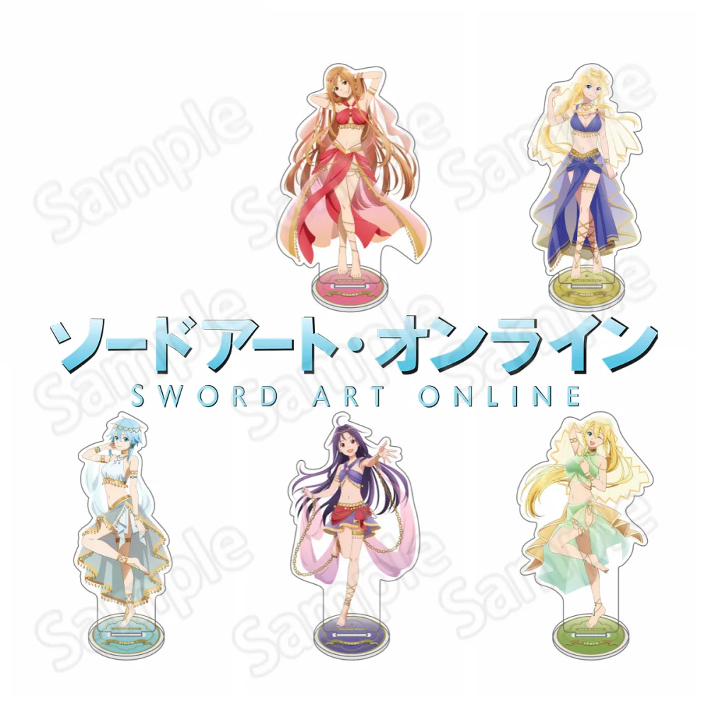 Anime Sword Art Online New 15CM Asuna Silica Acrylic Figure Stand keychain Model Birthday Gift Ornament keychain Festival