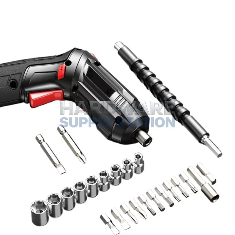 

Портативная мини-электродрель для дома, многофункциональная литиевая отвертка, набор малых инструментов для сверления