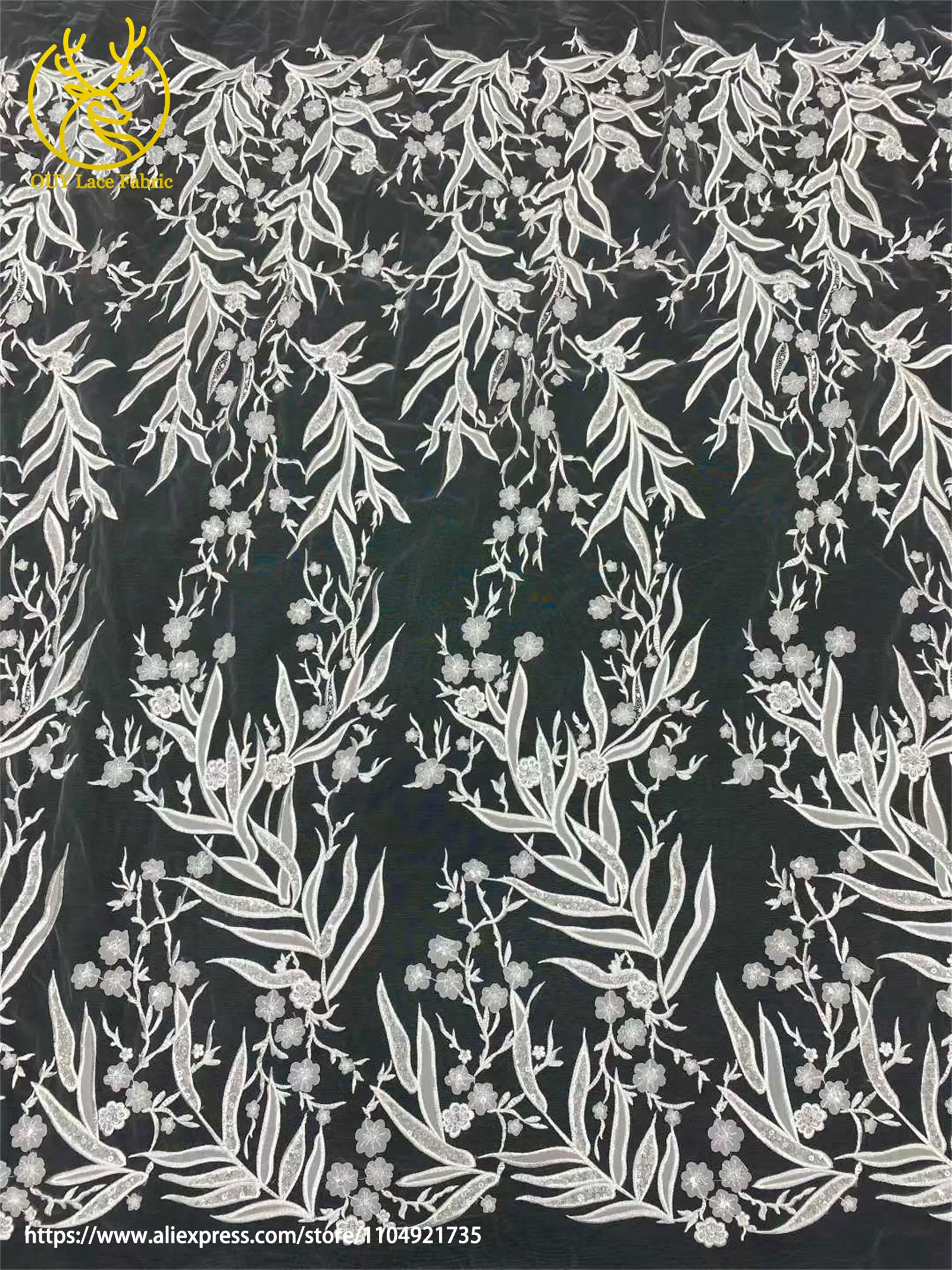 Mode Französisch Mesh Bräutigam Bestickte Spitze Stoff Hohe Qualität Afrikanische Nigerian Pailletten Spitze Stoff Damen Hochzeit Party Kleider – Detail 20