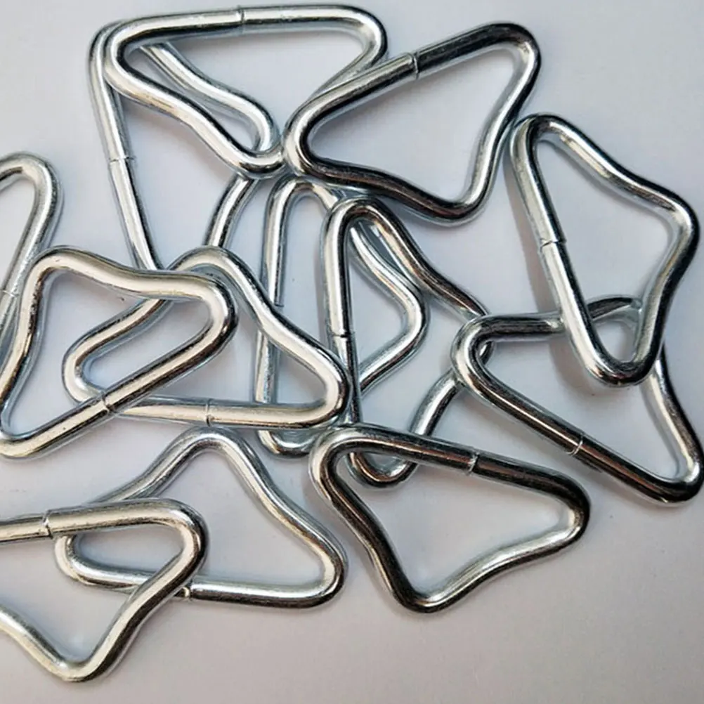 

45pcs Trampoline Triangle Buckle Replacement Parts Durable Iron Enhanced Stability Easy Installation Compatible Various Models
