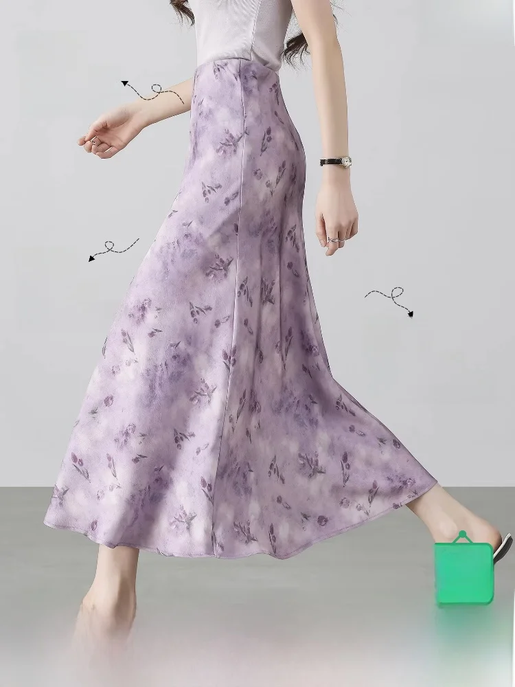 

Женская юбка-трапеция Ele Commuter, весна 2026, с эластичной талией, скрывающая недостатки фигуры, стройнящая, драпированная, универсальная