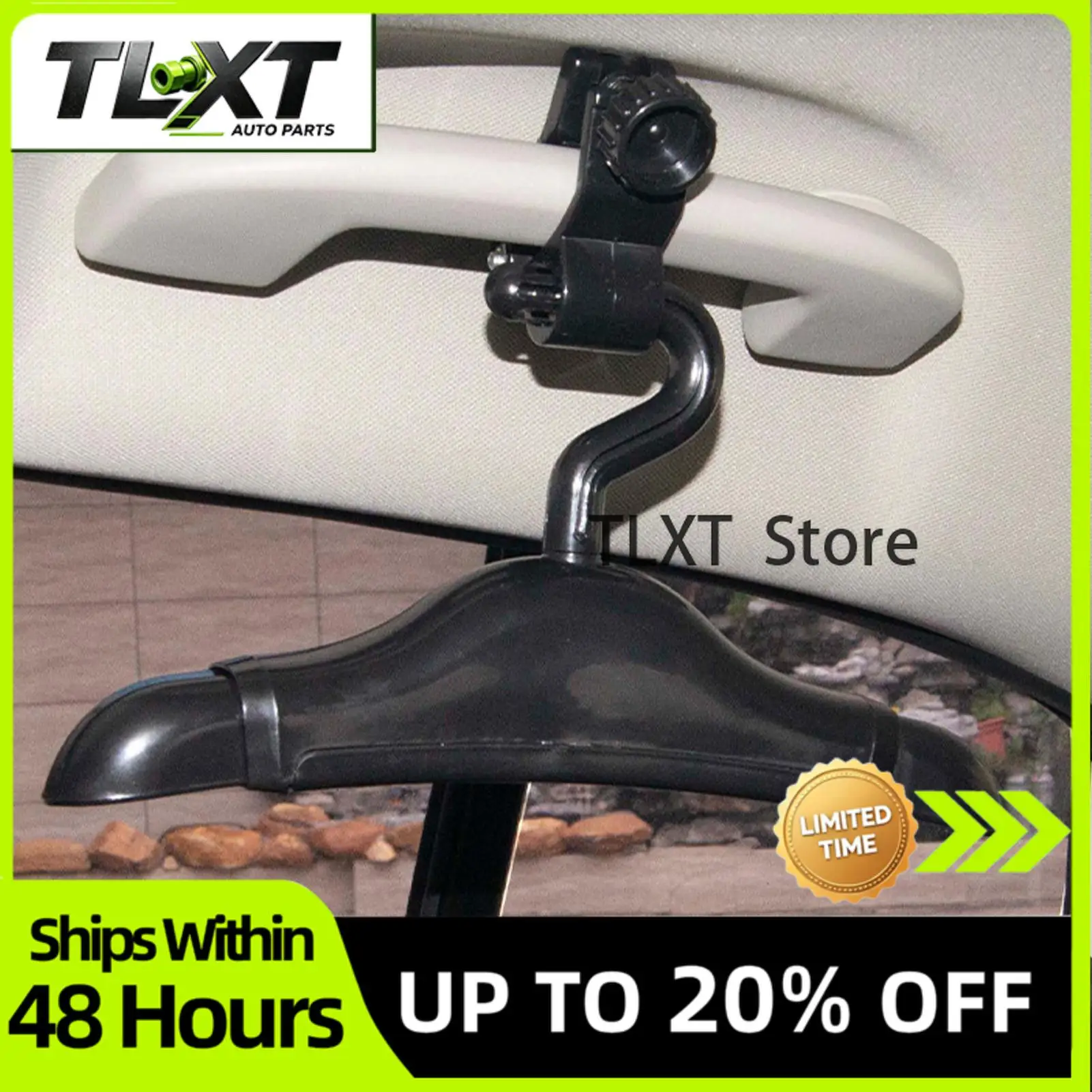 TLXT Car Clothes Hanger Retractable Closet Coat Hangers Car Interior Jacket Suit Clothes Hanger For Travel Closet Wardrobe