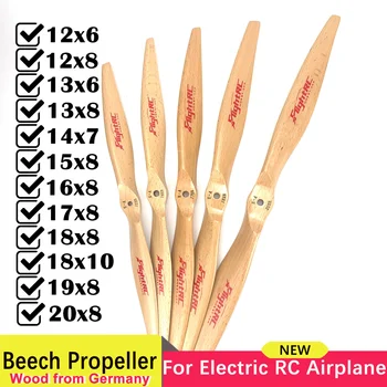 1 adet 2-blade elektrikli RC uçak motoru CW kayın ahşap ahşap pervane pervane 12x 6/8 13x 6/8 14x7 15x8 16x8 17x8 18x 8/10 20x8 "inç