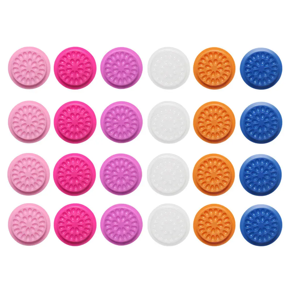 60 個のグラフティングまつげ接着剤トレイ耐久性のある PVC 素材細かい仕上がり長寿命まつげエクステンション供給