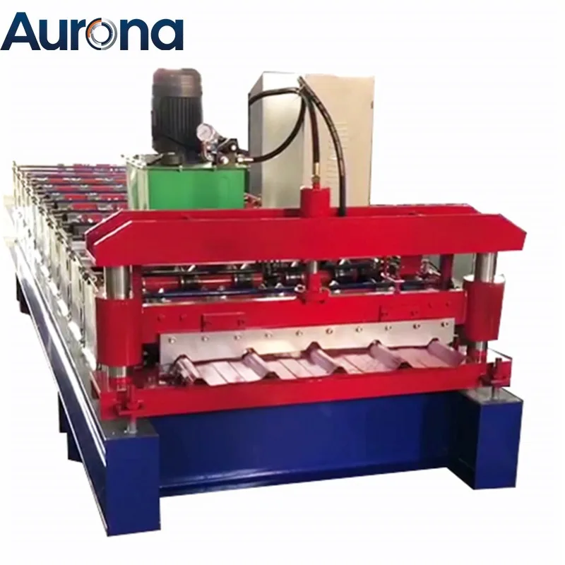 【Construction 】Customized Shape Single Layer Trapezoidal Building Material Machinery Metal Roofing Sheet Roll Forming Making Mac