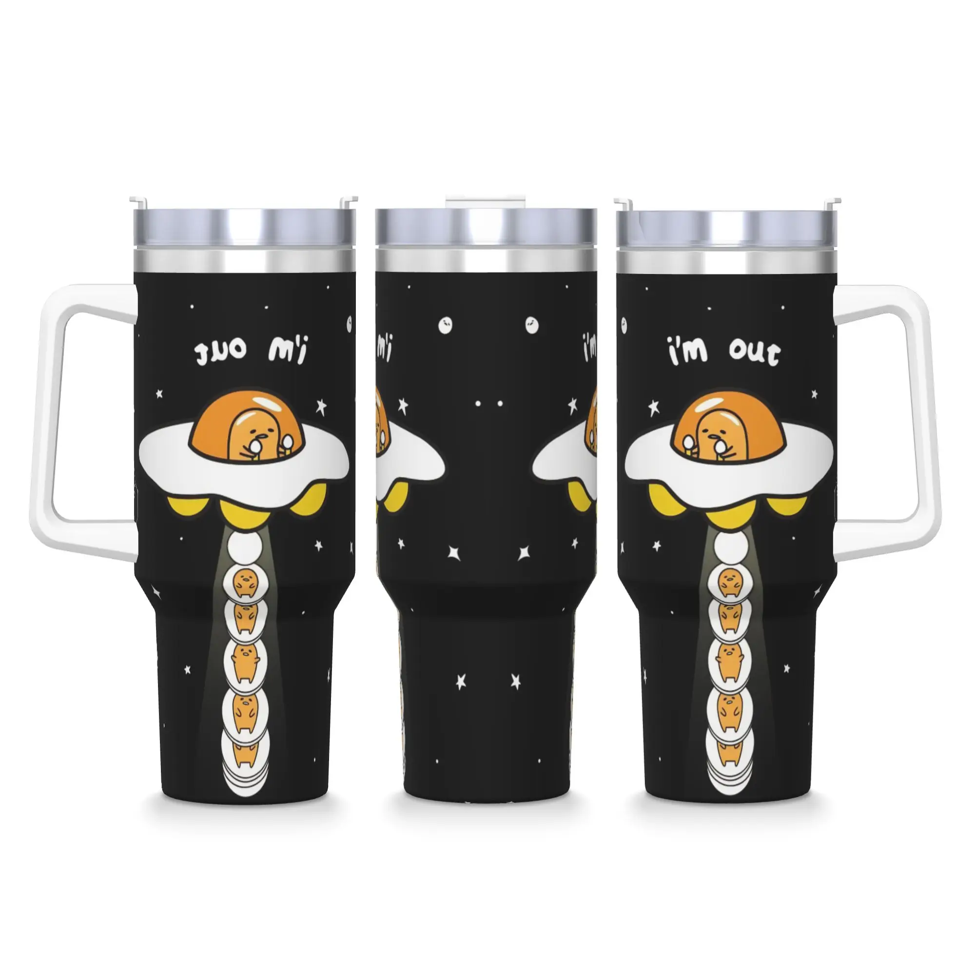 

Lazy Egg Gudetama Stainless Steel Tumbler Travel Mugs Cup Large Capacity Thermal Cups Keep Heat Drink Milk Tea Water Bottle