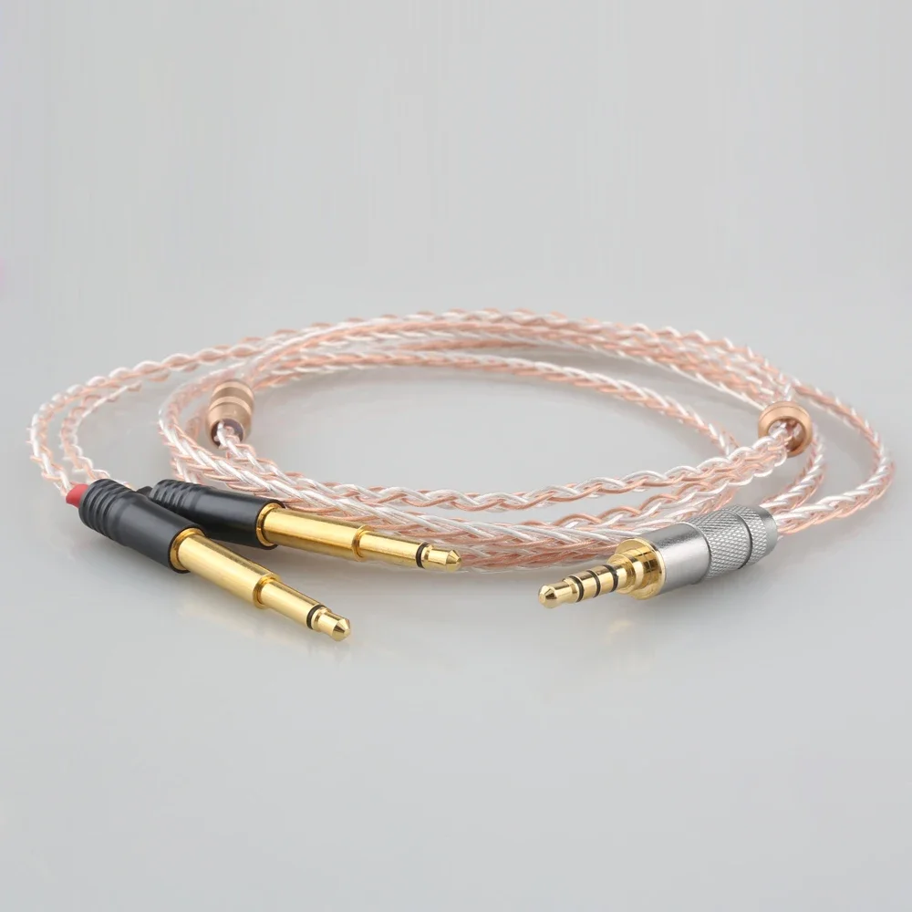 4 pin Xlr 4.4 3.5mm 8 Cores Headphone Earphone Cable For 3.5 Hifiman Ananda sundara HE1000se HE6se he400 Z7M2