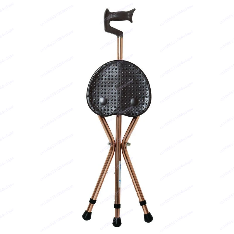 

Elderly crutches stool crutches seat crutches chair non-slip four-foot multi-functional cane the elderly with stool foldable