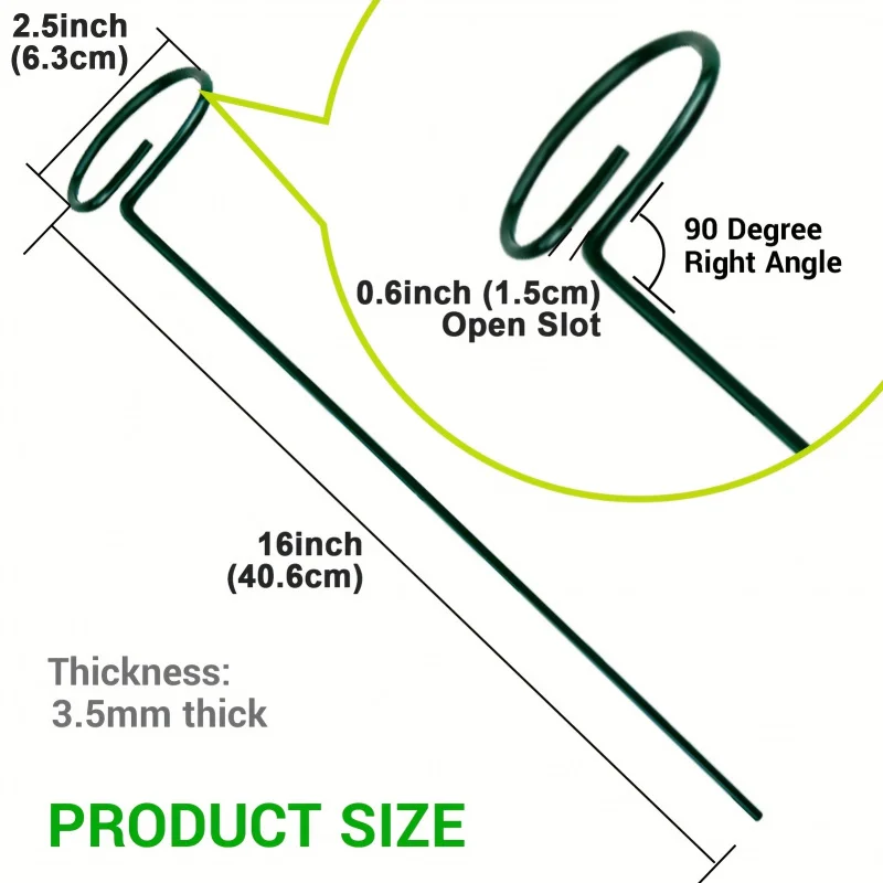 4szt/10szt Stawki do roślin ogrodowych, metalowe podparcie roślin ogrodowych z pojedynczą łodygą, podparcie kwiatów ogrodowych do pomidorów,