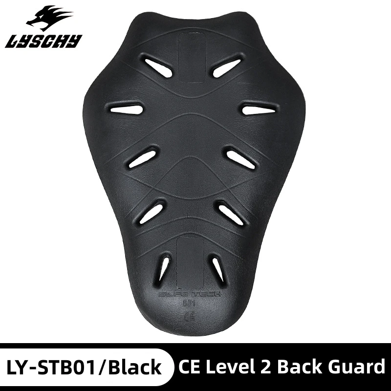 LYSCHY CE Level 2 Certified 38*27CM Spine Protective Pad Motorcycle Jacket Insert Black / Yellow Back Protector LY-STB01