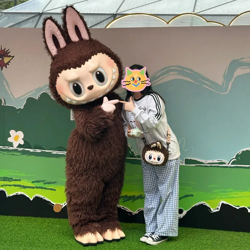 

100% Original Labubu Cartoon Character Inflatable Cosplay Costume Cute Elf Doll Outfit For Fans Collectible Adult Dress Code New