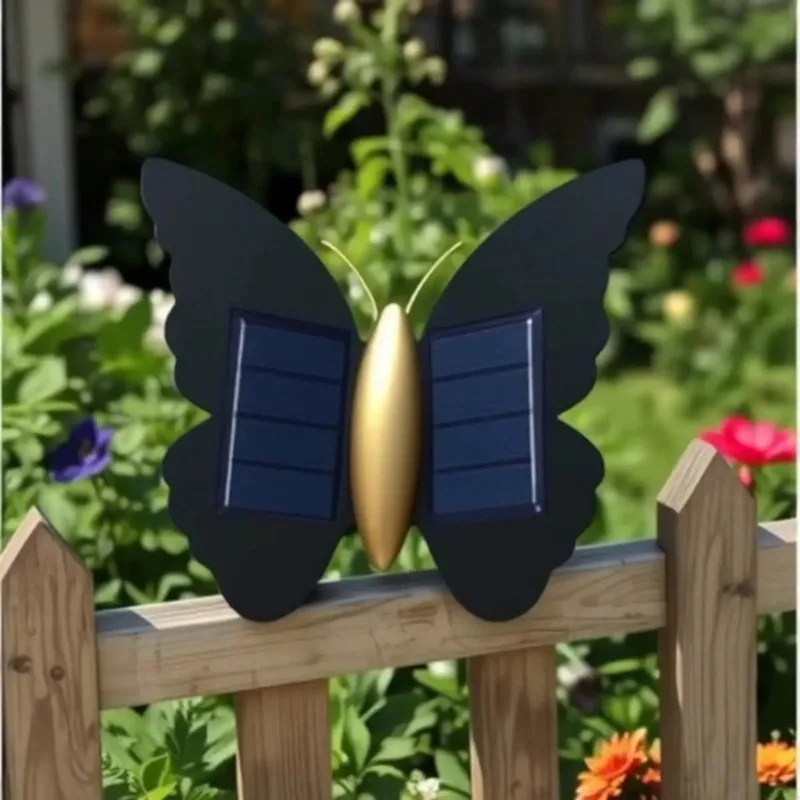 

Solar Butterfly Wall Light Outdoor Waterproof Up Down Lighting for Stairs Corridor Courtyard Balcony Modern Garden Decoration