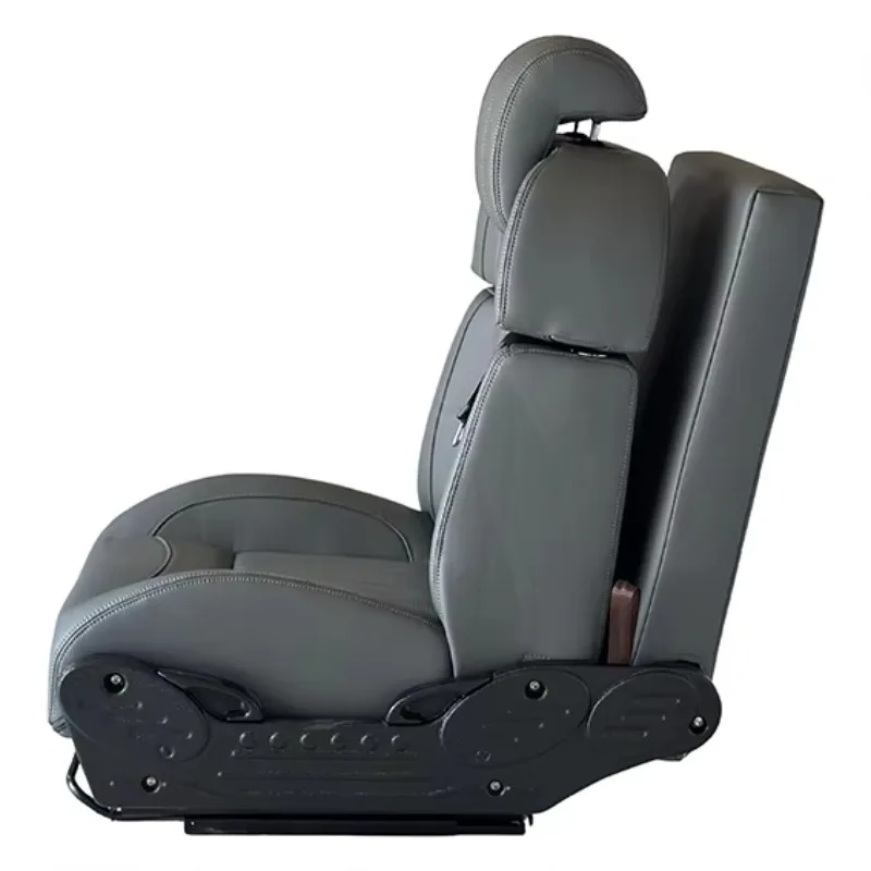 

OEM Leather Multi-Functional Reversible Reclined Waterproof Camper Van Seat Bed Three-Point Safety Belt for RV Furniture