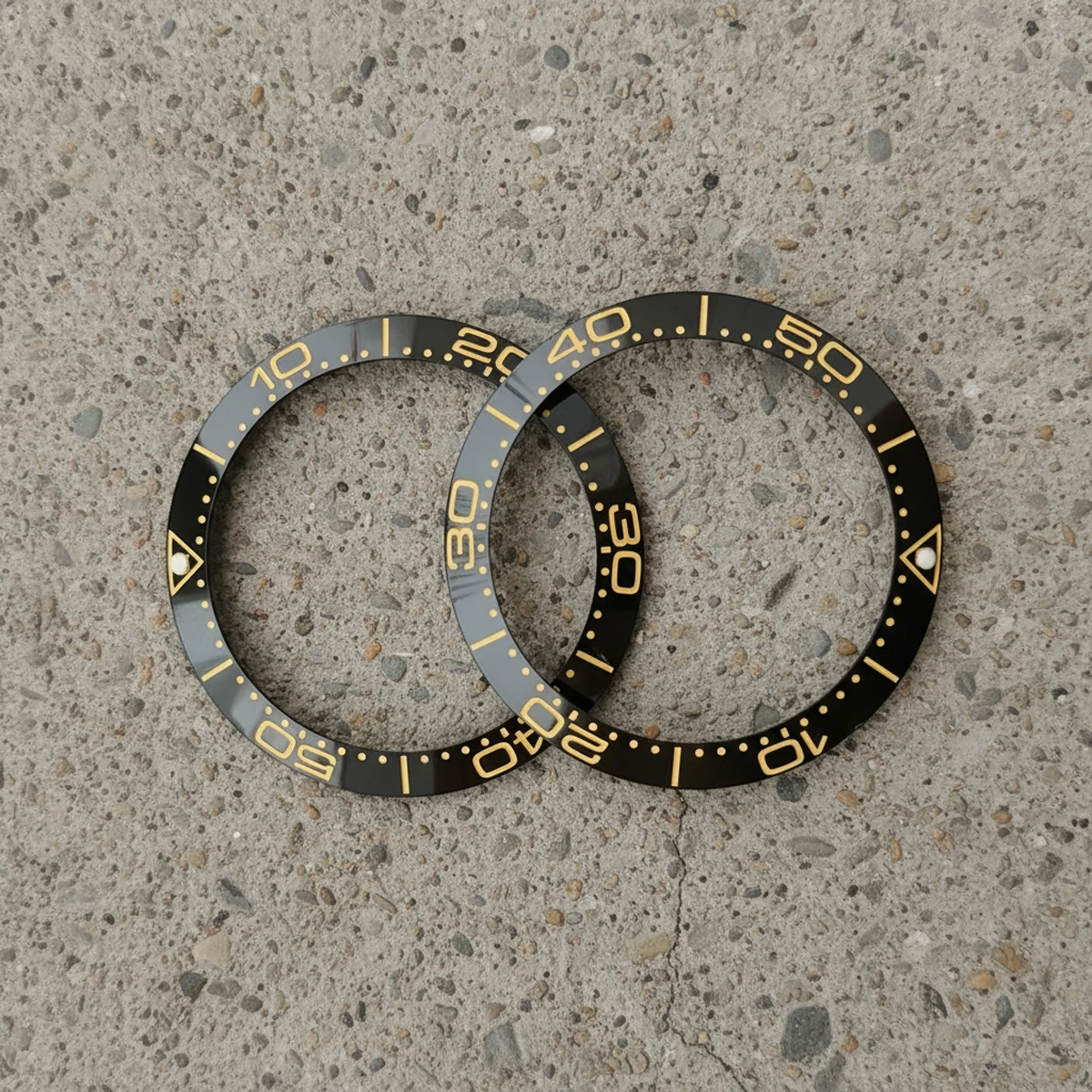 

Керамическая наклонная вставка безеля 38 мм * 30,6 мм, подходит для мужских часов Sea Master 40 мм, аксессуары для колец, замена полностью светящихся безелей