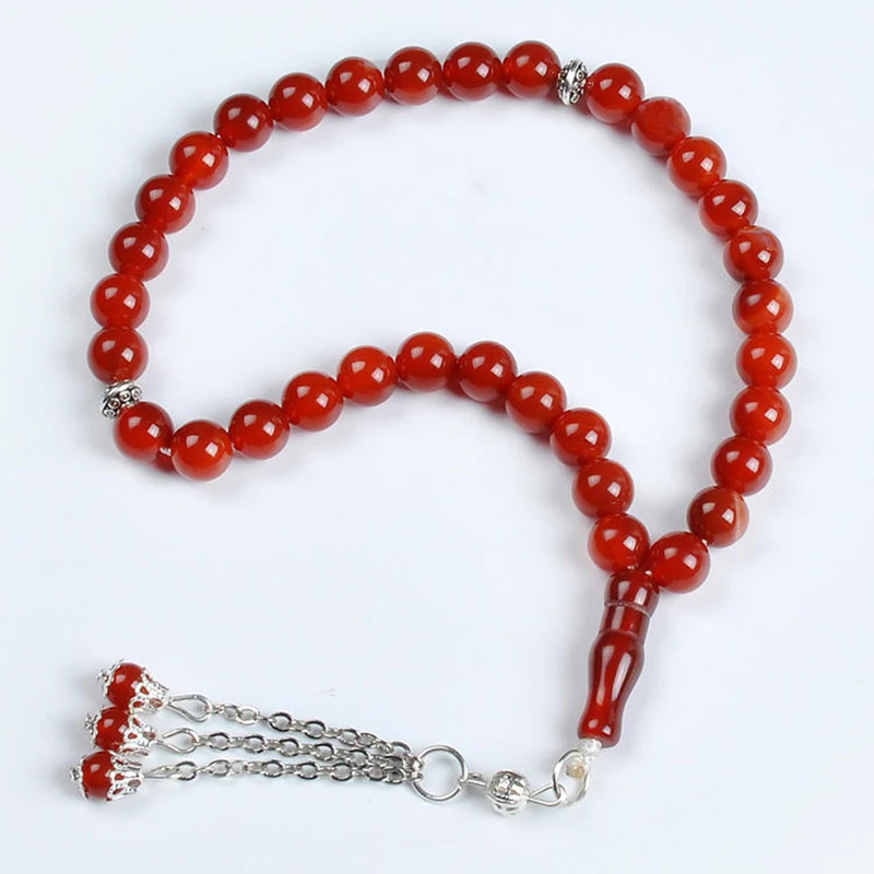 

Costume Jewelry Buddhist Rosary Souvenir Ruby Beads Counter Genuine Religious Overseas Red Necklace Cheap Prayer Beads Ball